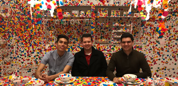 Yayoi Kusama's Obliteration Room at the Hirshhorn Museum and Sculpture Garden. (Michael Montgomery, UC Santa Cruz)