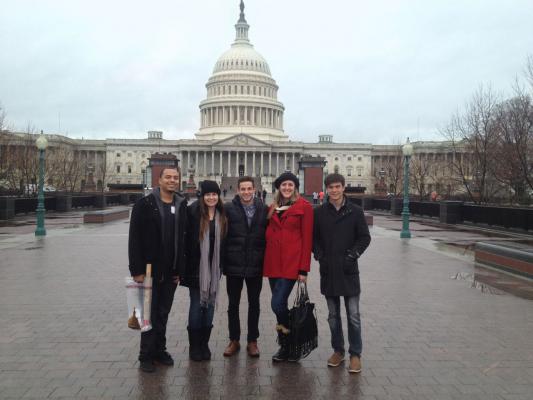 UCLA Students in front of the Capitol Building