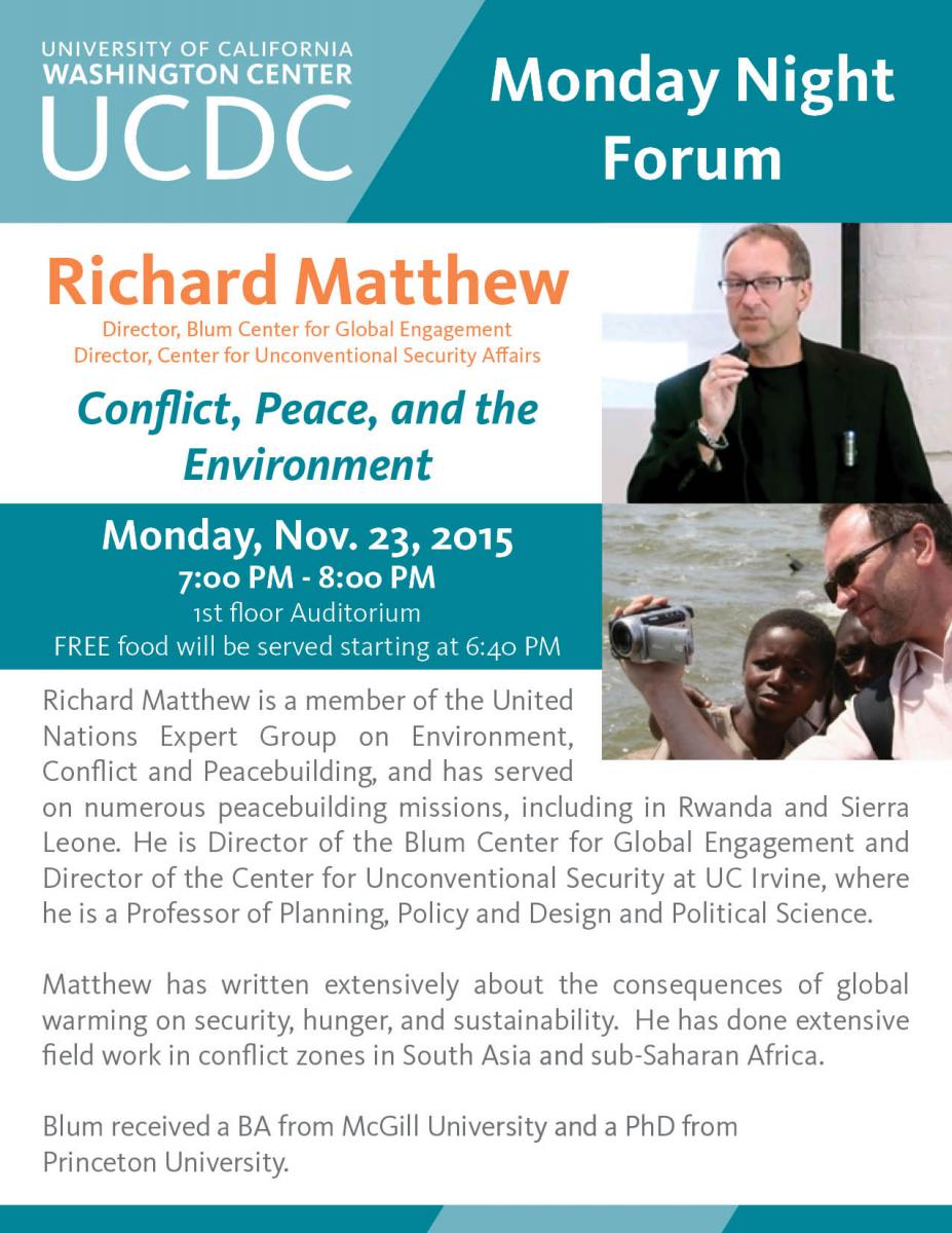 Monday Night Forum: Richard Matthew